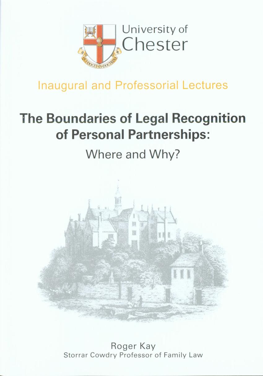 The Boundaries of Legal Recognition of Personal Partnerships: Where and Why?