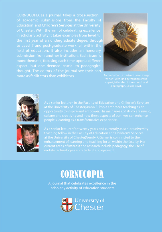 Cornucopia - Issue 1: A Journal That Celebrates Excellence In The Scholarly Activity Of Education Students