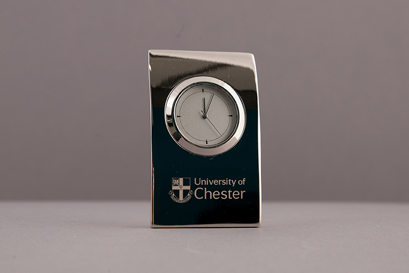 Silver Pillow Clock